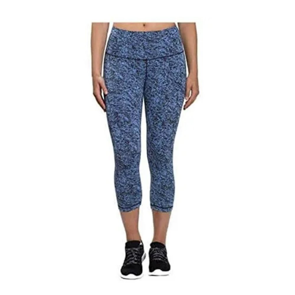KIRKLAND Signature NWT Ladies' Active Crop Tight in Blue Black Size Small